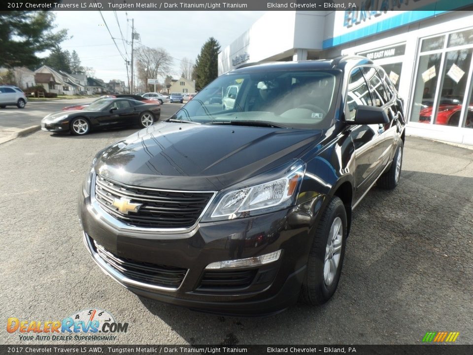 2017 Chevrolet Traverse LS AWD Tungsten Metallic / Dark Titanium/Light Titanium Photo #2