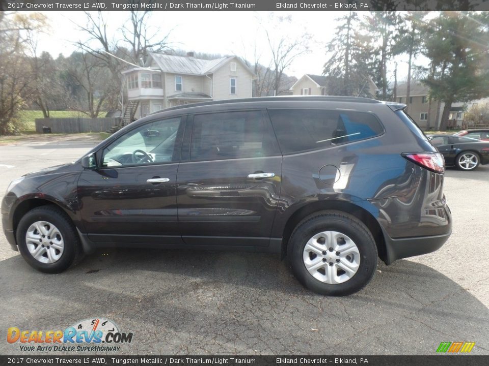 2017 Chevrolet Traverse LS AWD Tungsten Metallic / Dark Titanium/Light Titanium Photo #4