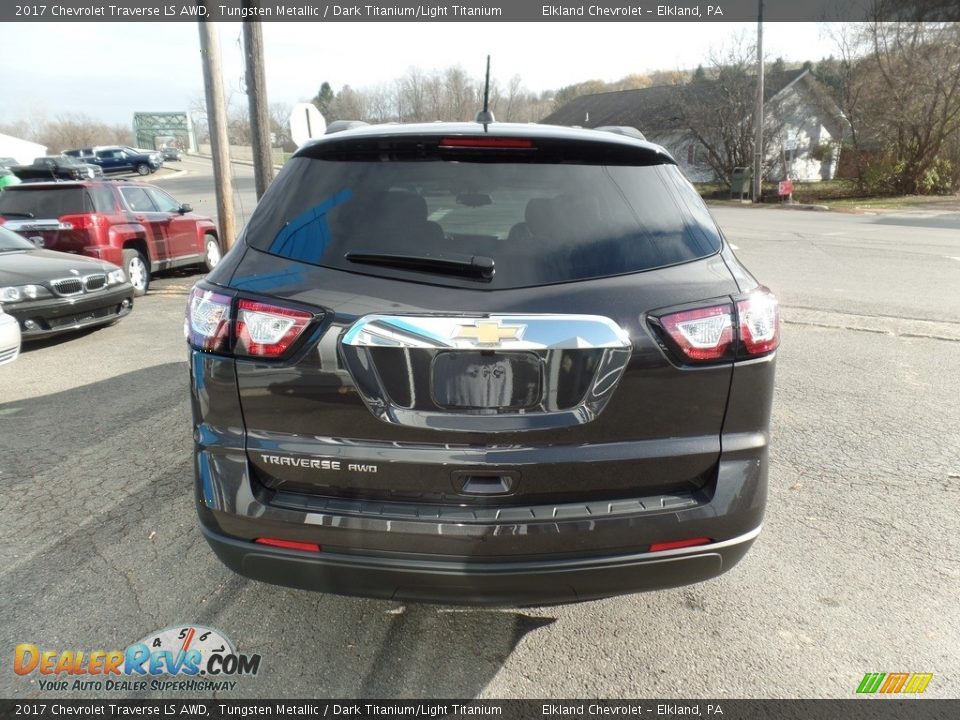 2017 Chevrolet Traverse LS AWD Tungsten Metallic / Dark Titanium/Light Titanium Photo #6