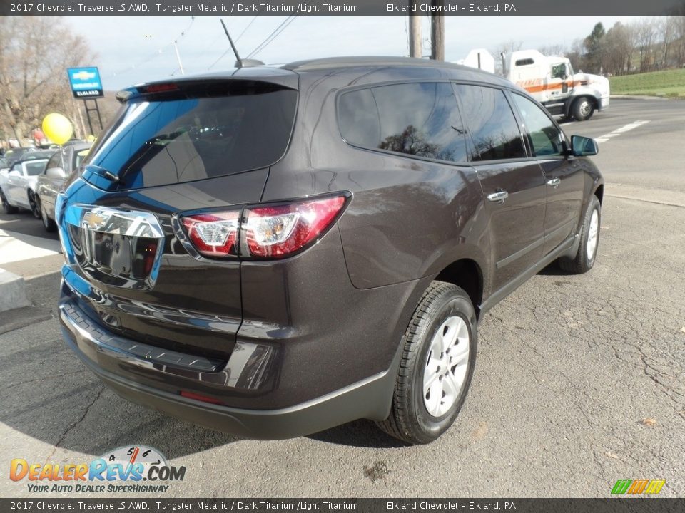 2017 Chevrolet Traverse LS AWD Tungsten Metallic / Dark Titanium/Light Titanium Photo #7