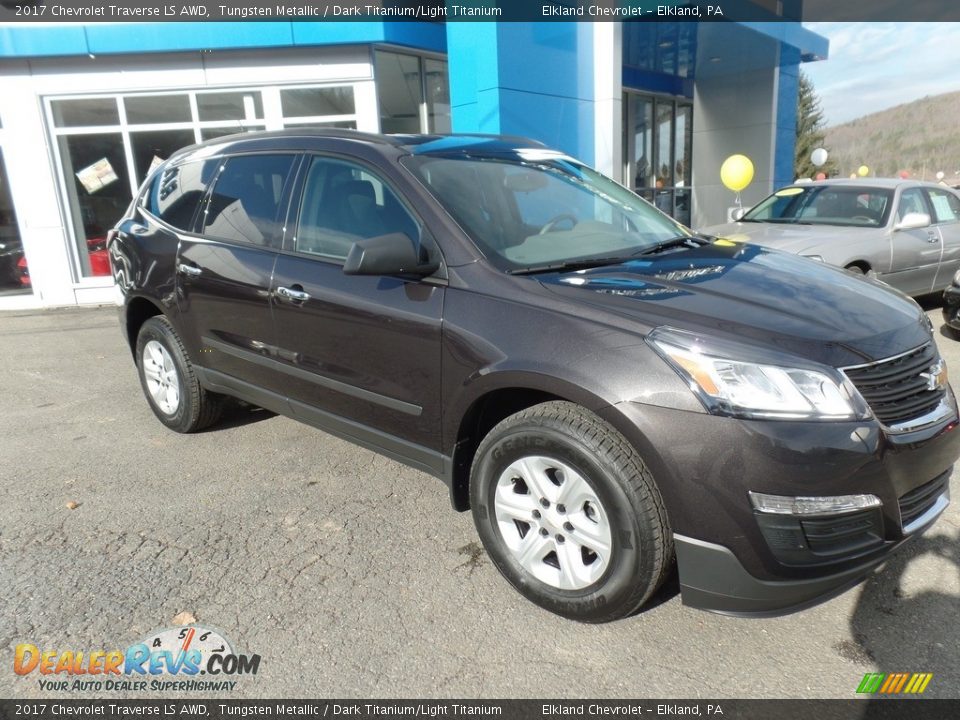 2017 Chevrolet Traverse LS AWD Tungsten Metallic / Dark Titanium/Light Titanium Photo #9