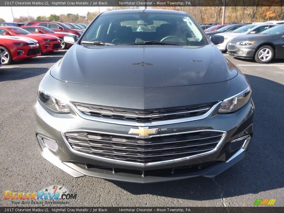 2017 Chevrolet Malibu LS Nightfall Gray Metallic / Jet Black Photo #2