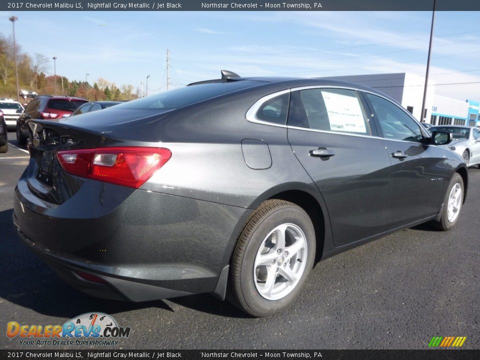 2017 Chevrolet Malibu LS Nightfall Gray Metallic / Jet Black Photo #6