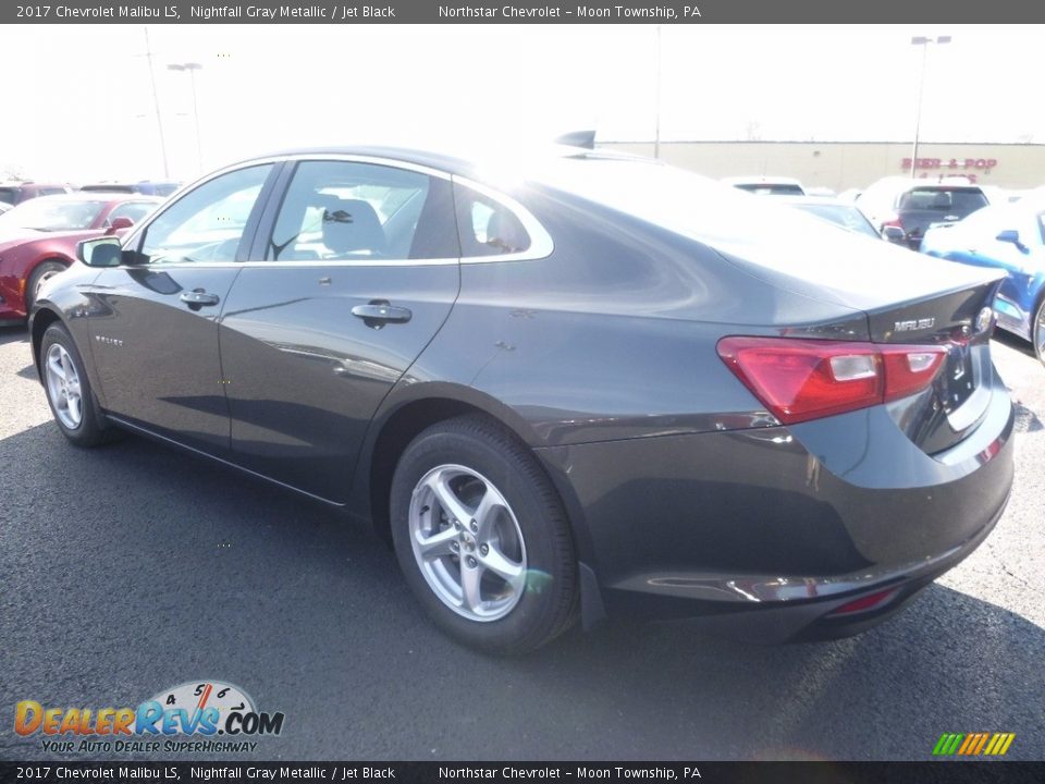 2017 Chevrolet Malibu LS Nightfall Gray Metallic / Jet Black Photo #8