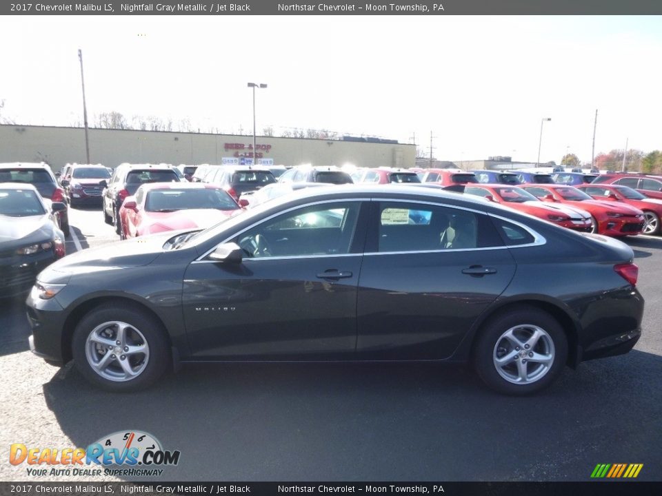 2017 Chevrolet Malibu LS Nightfall Gray Metallic / Jet Black Photo #9