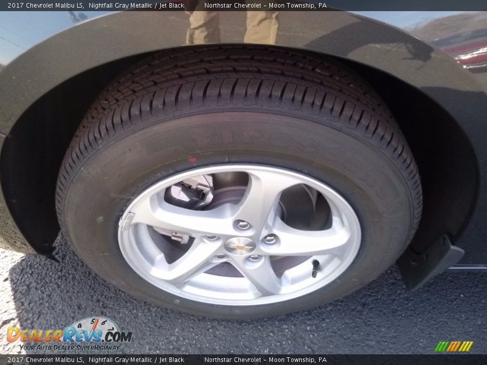 2017 Chevrolet Malibu LS Nightfall Gray Metallic / Jet Black Photo #10