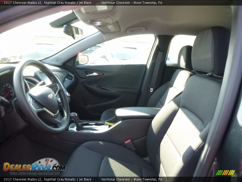 2017 Chevrolet Malibu LS Nightfall Gray Metallic / Jet Black Photo #11