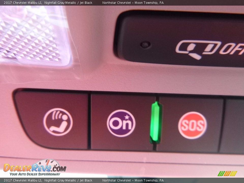 2017 Chevrolet Malibu LS Nightfall Gray Metallic / Jet Black Photo #18