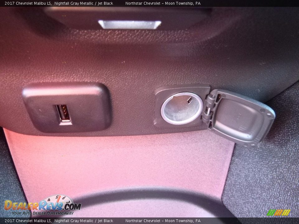 2017 Chevrolet Malibu LS Nightfall Gray Metallic / Jet Black Photo #19