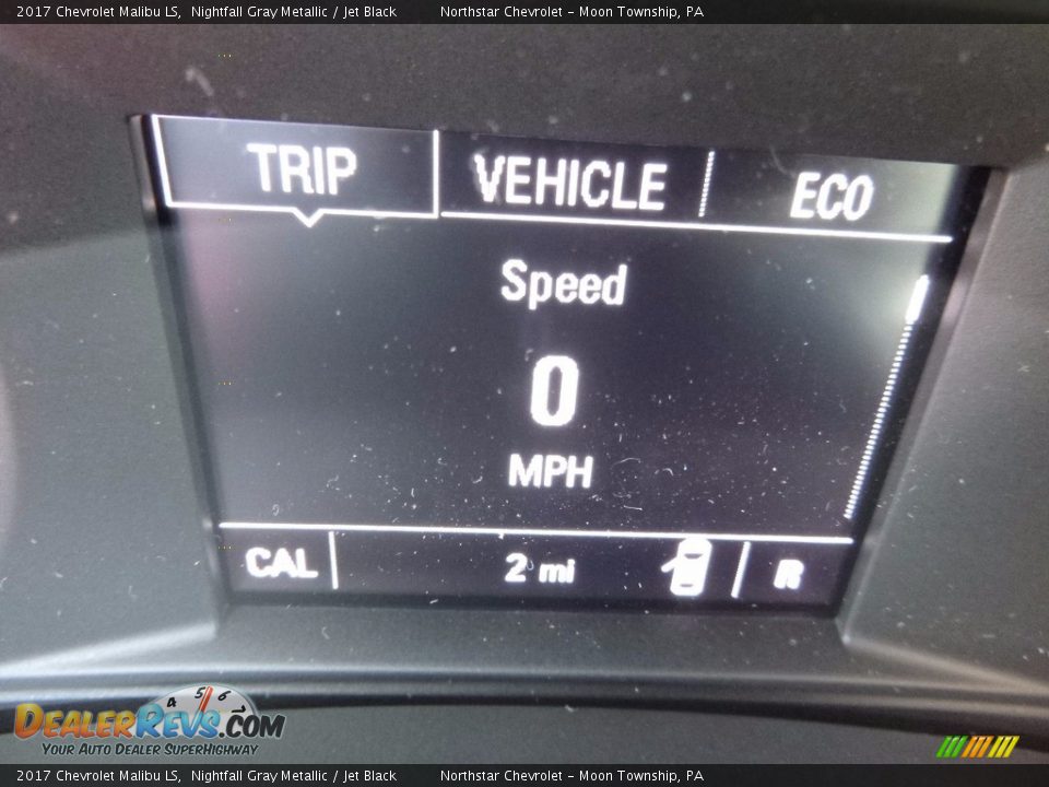 2017 Chevrolet Malibu LS Nightfall Gray Metallic / Jet Black Photo #20