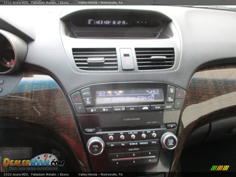 2010 Acura MDX Palladium Metallic / Ebony Photo #17