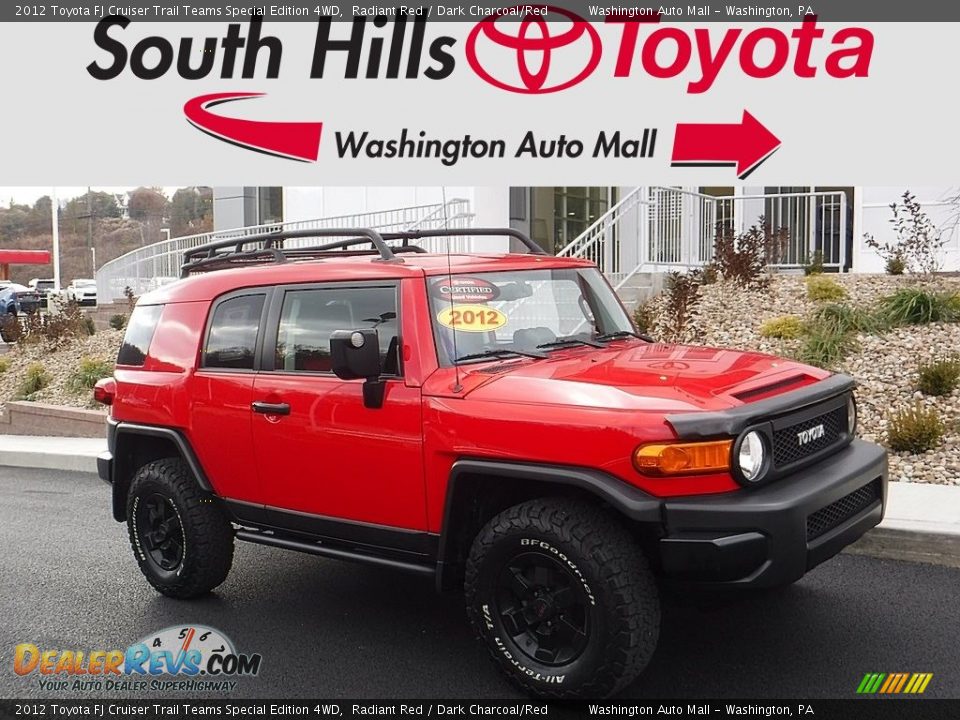 2012 Toyota FJ Cruiser Trail Teams Special Edition 4WD Radiant Red / Dark Charcoal/Red Photo #1