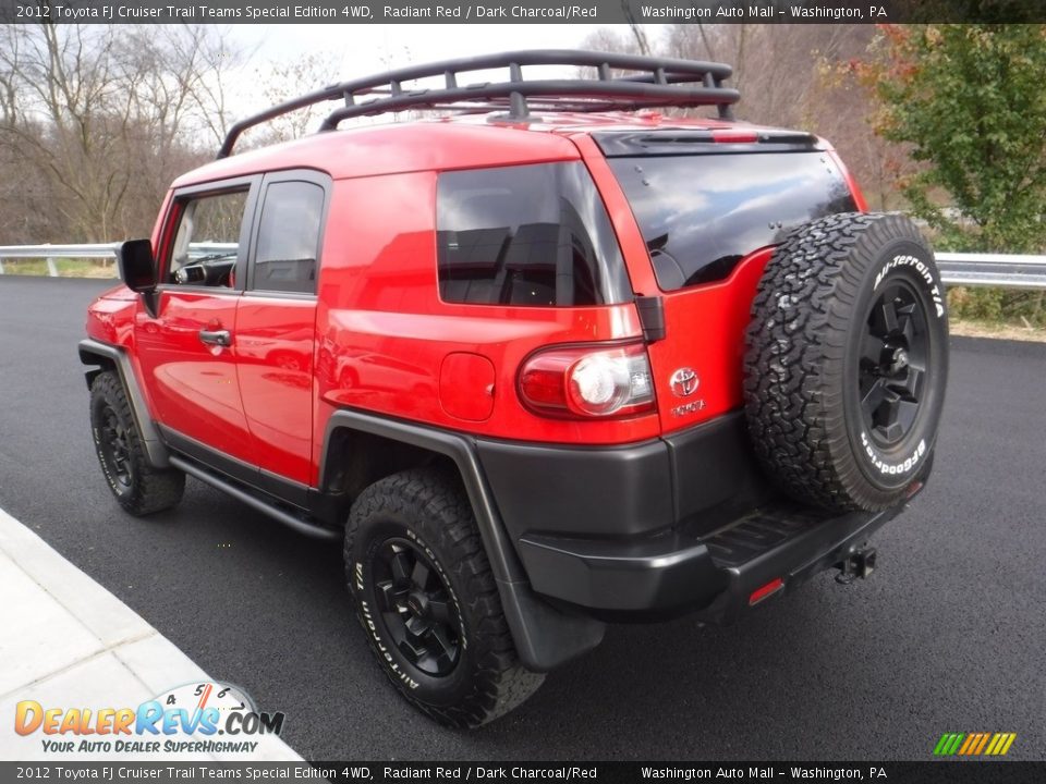 2012 Toyota FJ Cruiser Trail Teams Special Edition 4WD Radiant Red / Dark Charcoal/Red Photo #7