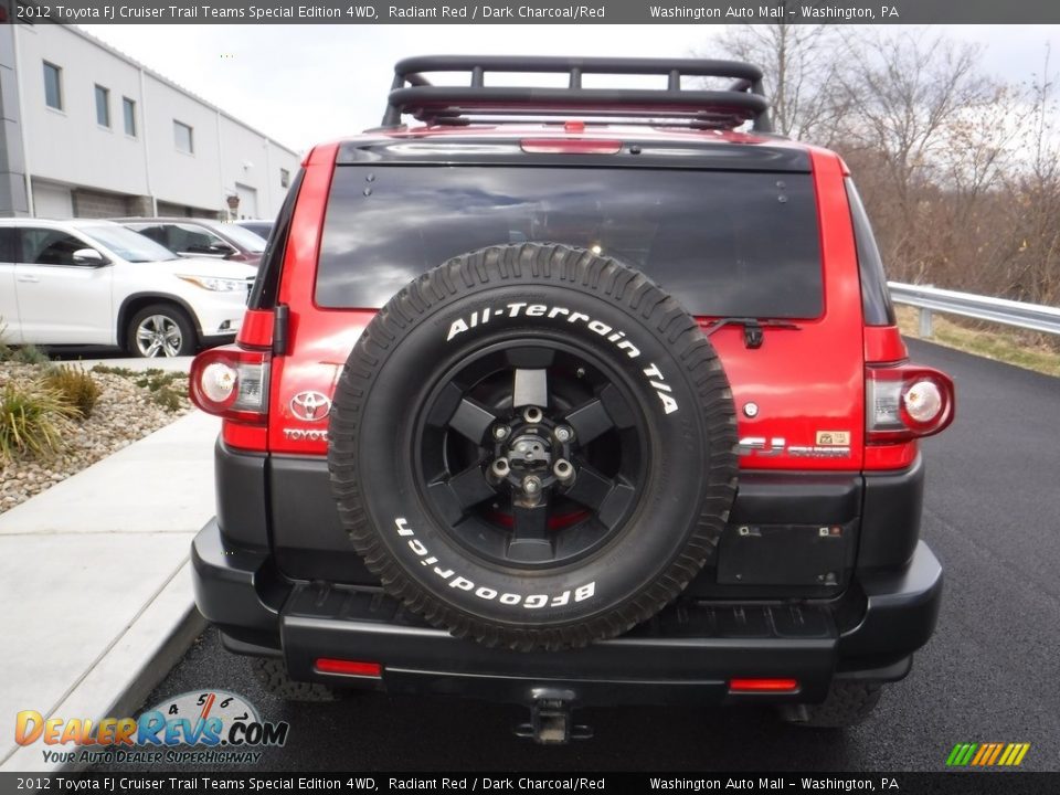 2012 Toyota FJ Cruiser Trail Teams Special Edition 4WD Radiant Red / Dark Charcoal/Red Photo #8