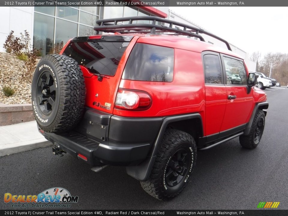 2012 Toyota FJ Cruiser Trail Teams Special Edition 4WD Radiant Red / Dark Charcoal/Red Photo #9