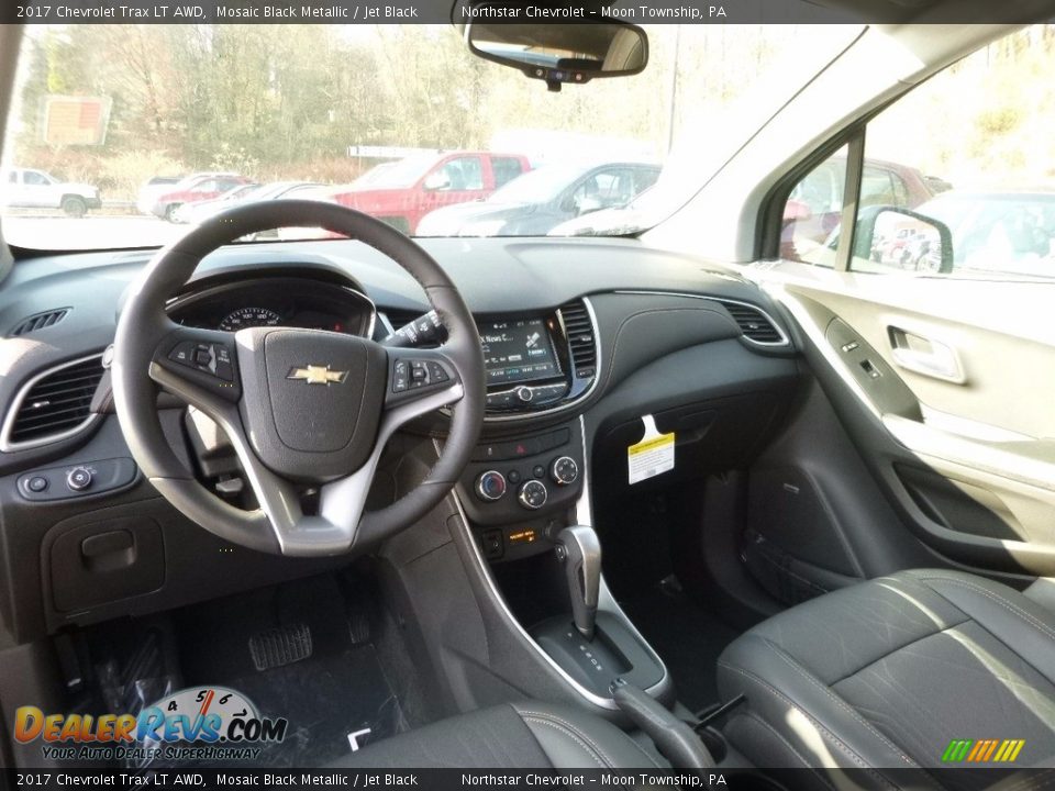 2017 Chevrolet Trax LT AWD Mosaic Black Metallic / Jet Black Photo #13