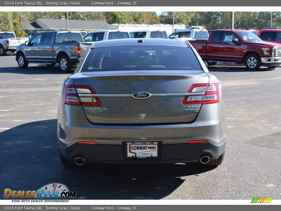 2014 Ford Taurus SEL Sterling Gray / Dune Photo #4