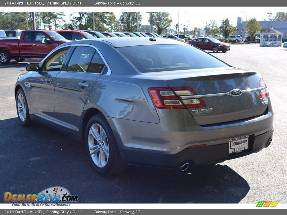 2014 Ford Taurus SEL Sterling Gray / Dune Photo #7