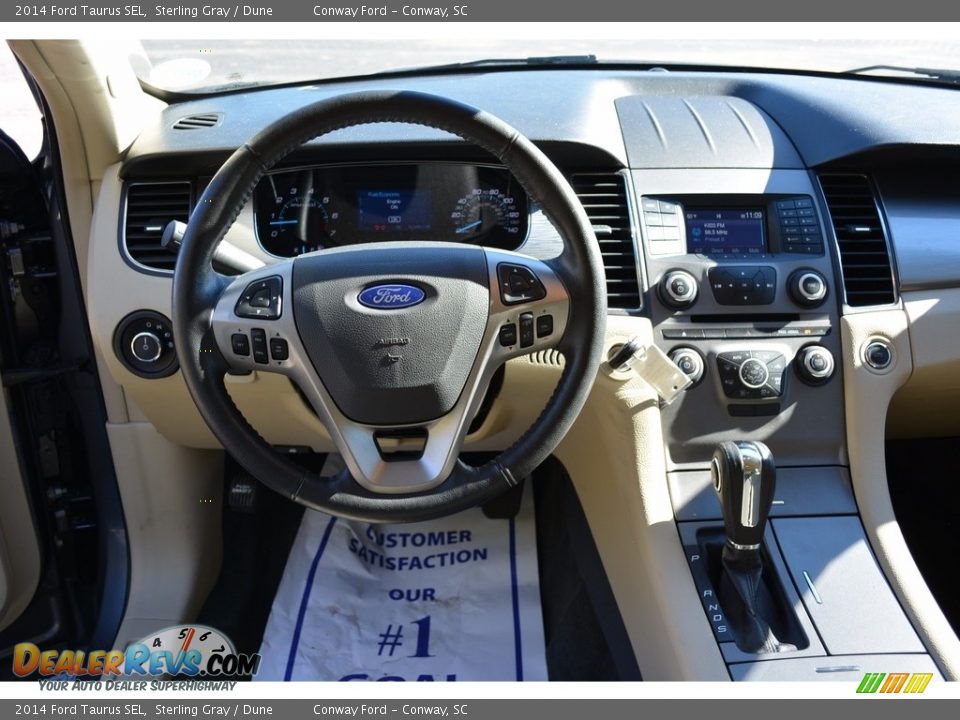 2014 Ford Taurus SEL Sterling Gray / Dune Photo #19