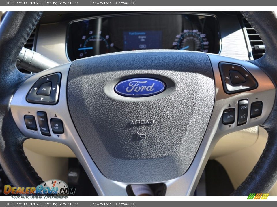 2014 Ford Taurus SEL Sterling Gray / Dune Photo #23