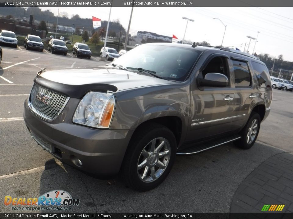 2011 GMC Yukon Denali AWD Mocha Steel Metallic / Ebony Photo #6