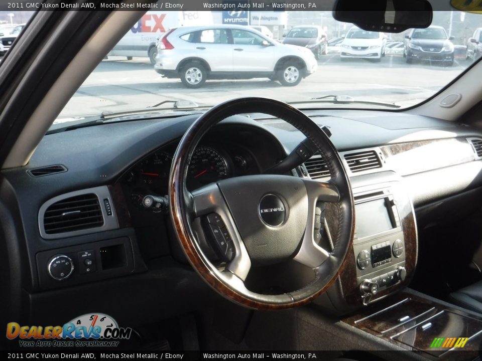 2011 GMC Yukon Denali AWD Mocha Steel Metallic / Ebony Photo #10