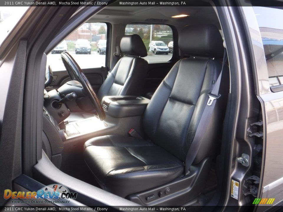 2011 GMC Yukon Denali AWD Mocha Steel Metallic / Ebony Photo #12