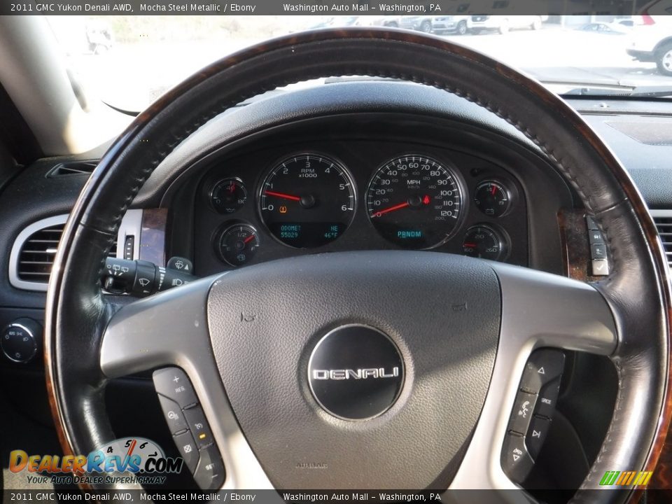 2011 GMC Yukon Denali AWD Mocha Steel Metallic / Ebony Photo #19