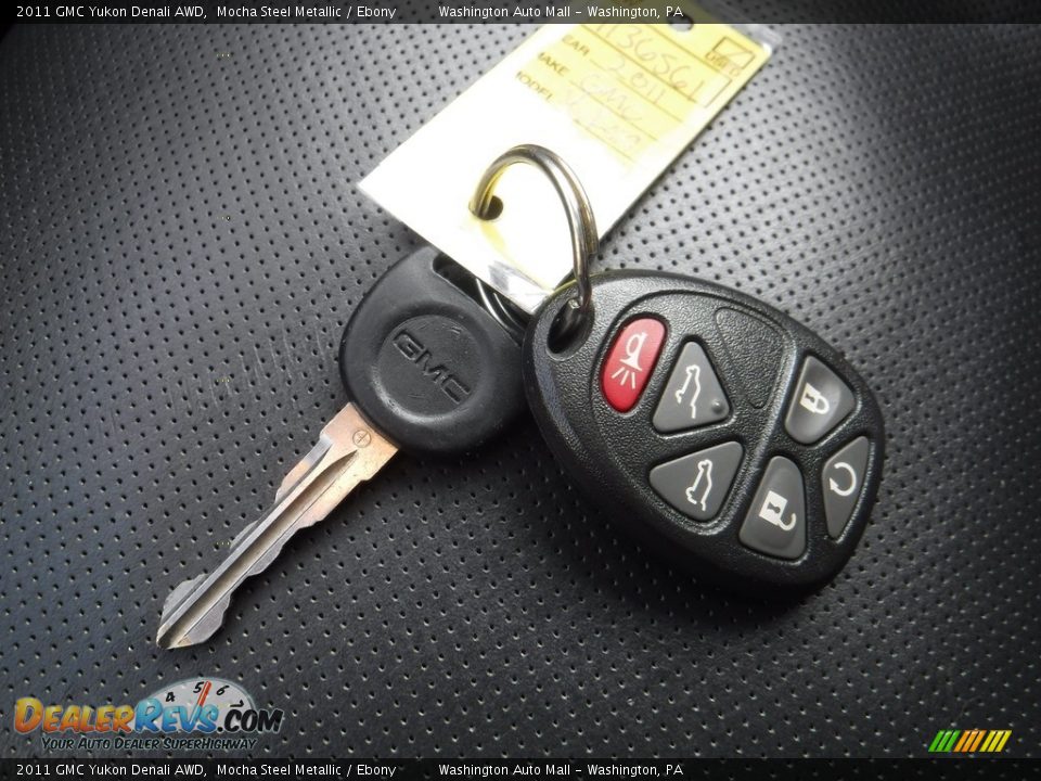 2011 GMC Yukon Denali AWD Mocha Steel Metallic / Ebony Photo #24