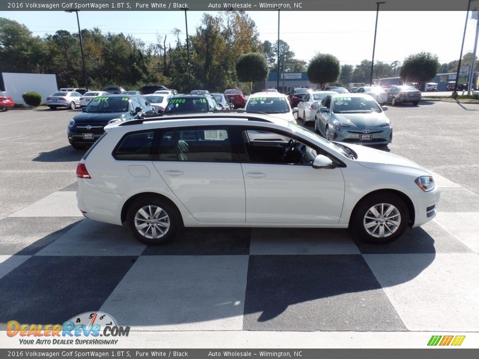Pure White 2016 Volkswagen Golf SportWagen 1.8T S Photo #3