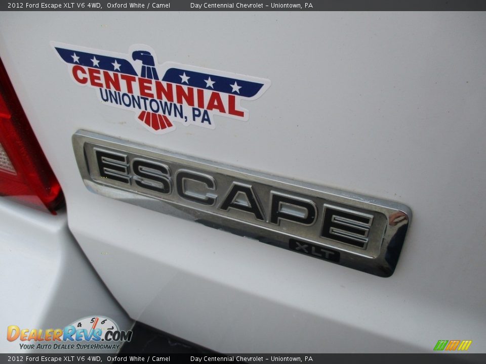 2012 Ford Escape XLT V6 4WD Oxford White / Camel Photo #8