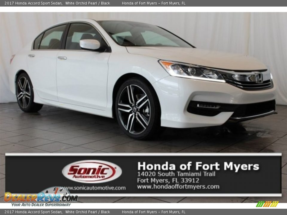2017 Honda Accord Sport Sedan White Orchid Pearl / Black Photo #1