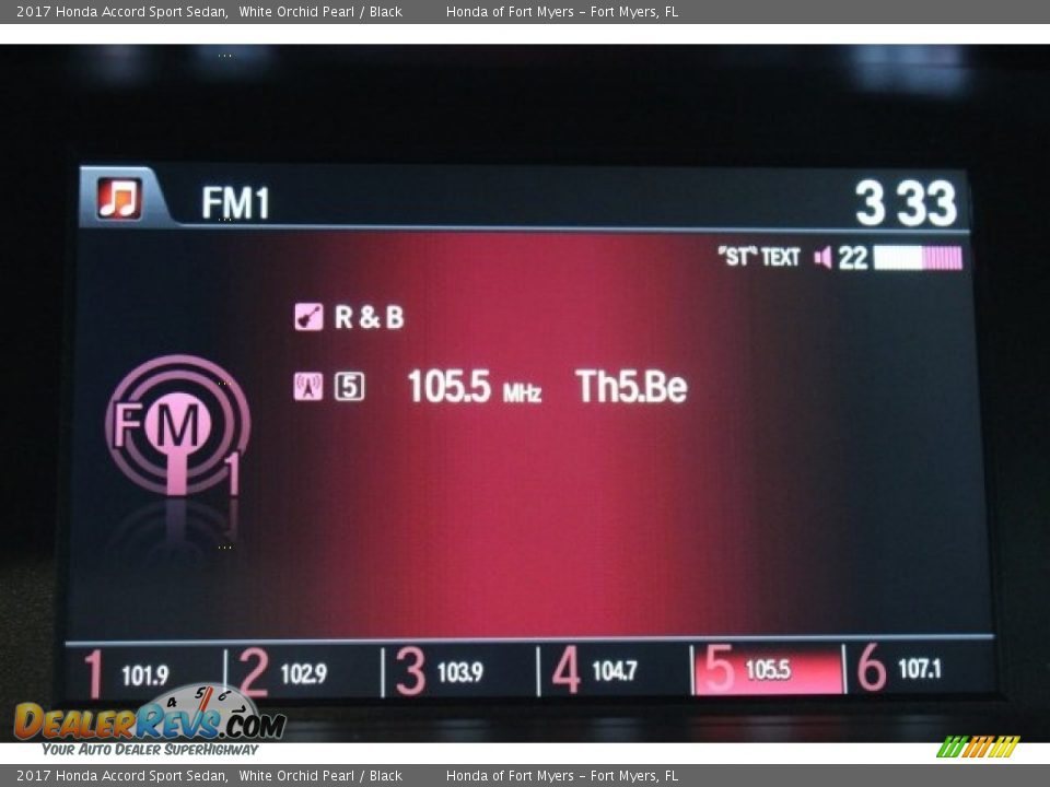 2017 Honda Accord Sport Sedan White Orchid Pearl / Black Photo #15