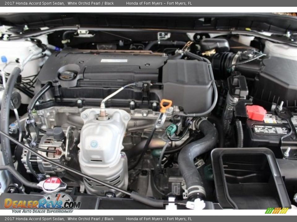 2017 Honda Accord Sport Sedan White Orchid Pearl / Black Photo #24