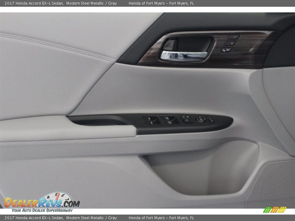 2017 Honda Accord EX-L Sedan Modern Steel Metallic / Gray Photo #7