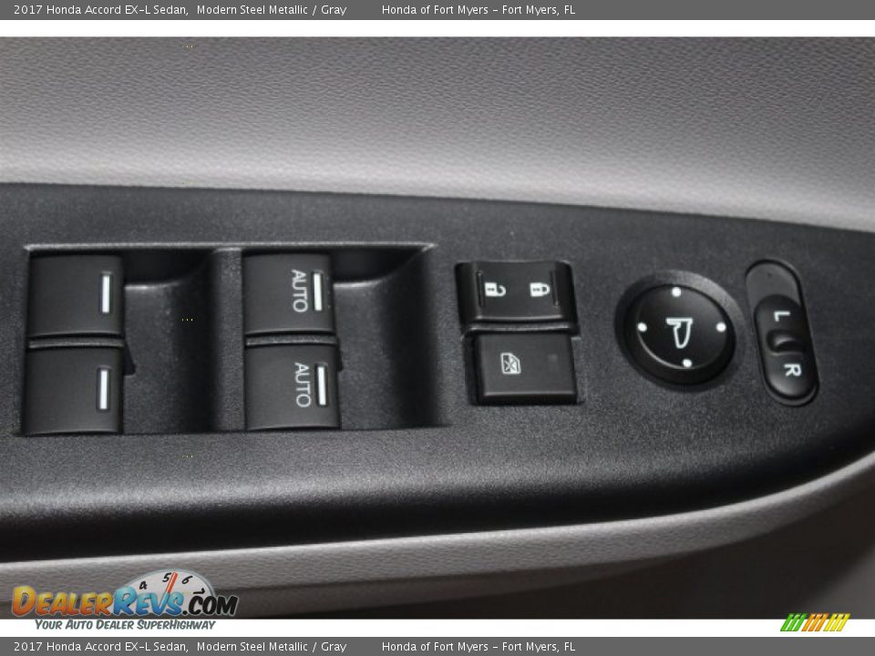 2017 Honda Accord EX-L Sedan Modern Steel Metallic / Gray Photo #8