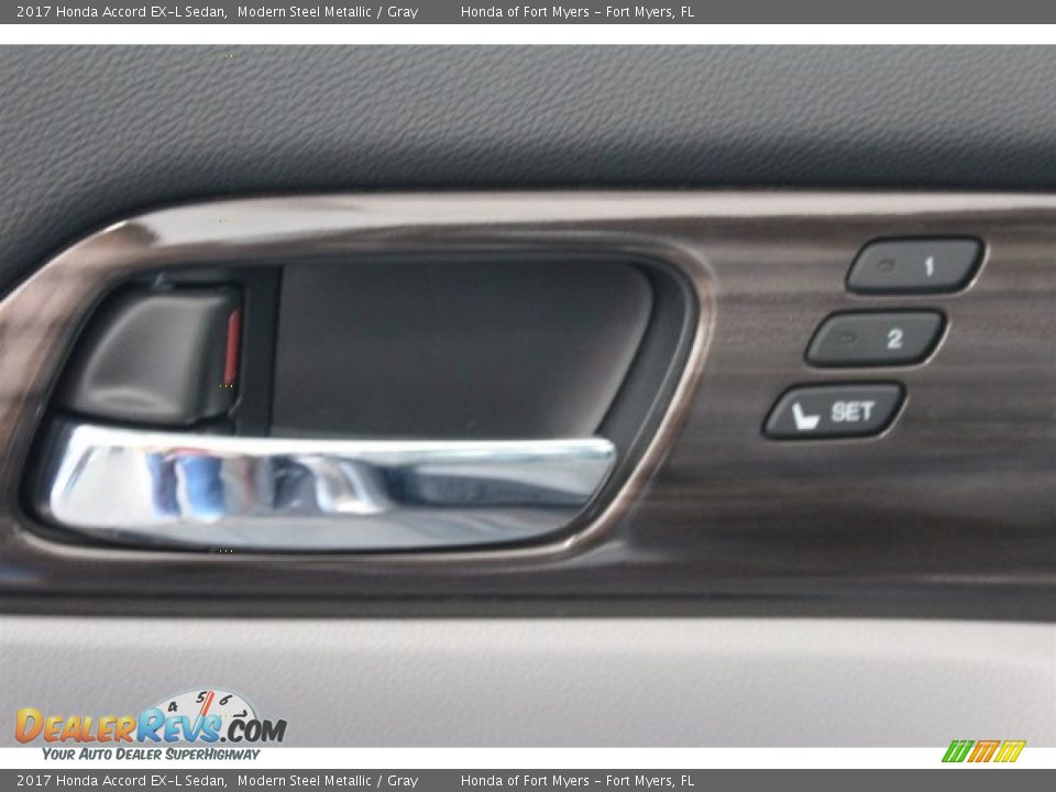 2017 Honda Accord EX-L Sedan Modern Steel Metallic / Gray Photo #9