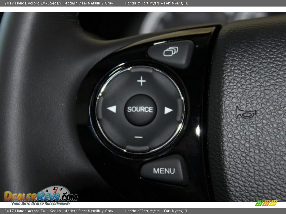 2017 Honda Accord EX-L Sedan Modern Steel Metallic / Gray Photo #14