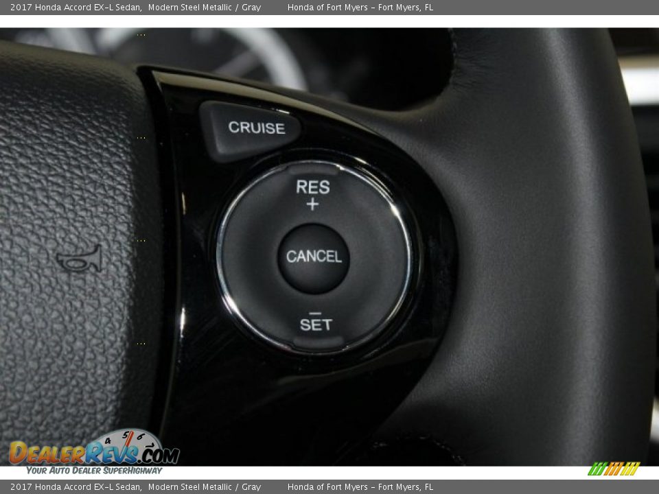 2017 Honda Accord EX-L Sedan Modern Steel Metallic / Gray Photo #15