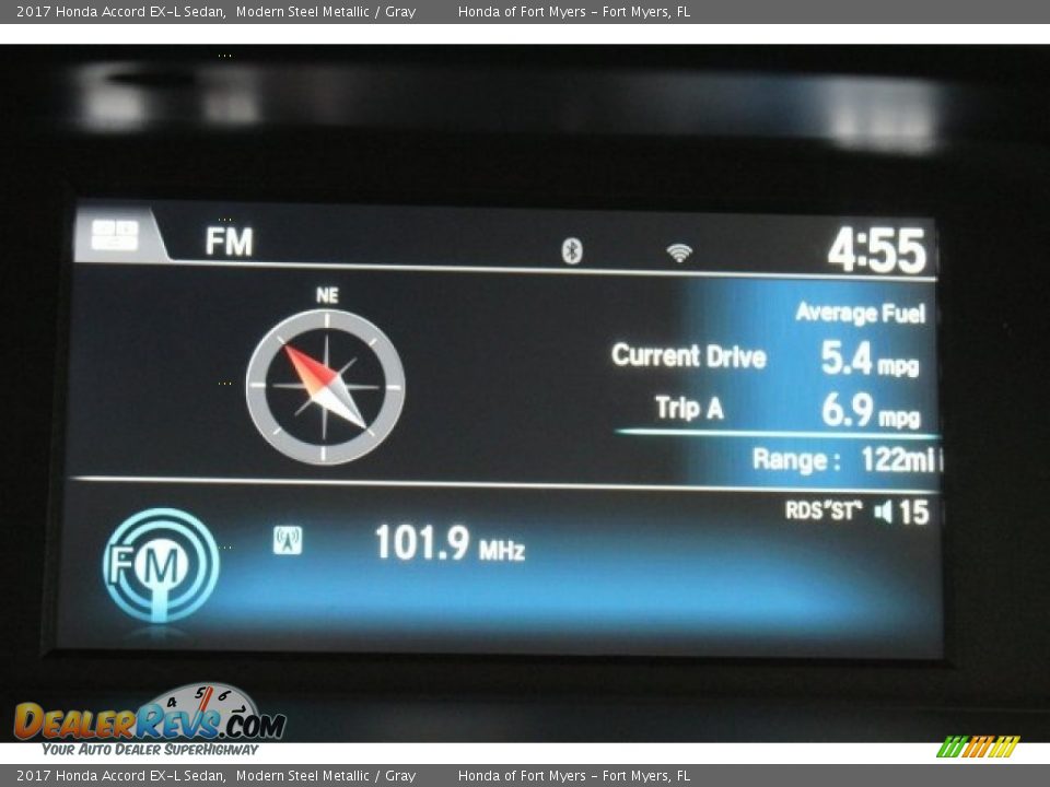 2017 Honda Accord EX-L Sedan Modern Steel Metallic / Gray Photo #18