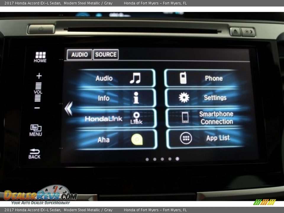 2017 Honda Accord EX-L Sedan Modern Steel Metallic / Gray Photo #20