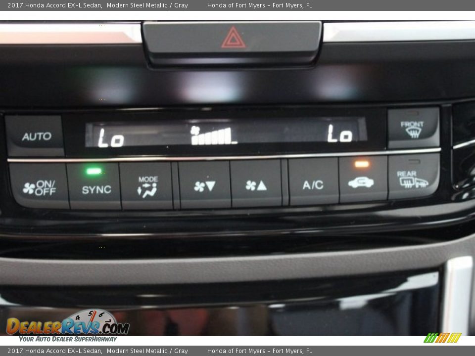 2017 Honda Accord EX-L Sedan Modern Steel Metallic / Gray Photo #22