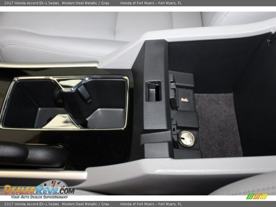 2017 Honda Accord EX-L Sedan Modern Steel Metallic / Gray Photo #25