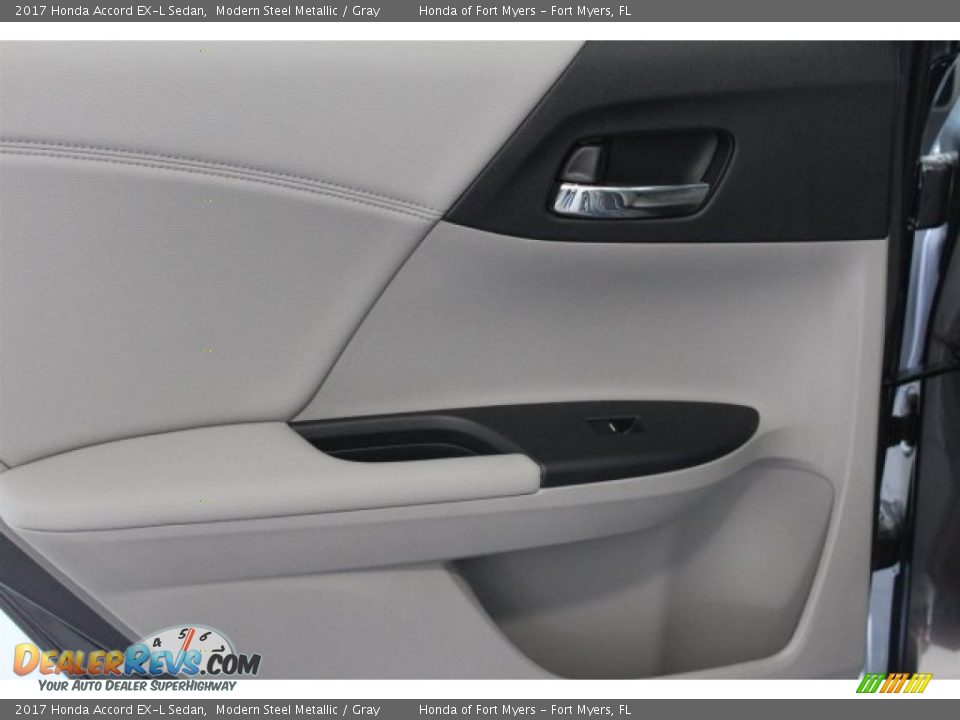 2017 Honda Accord EX-L Sedan Modern Steel Metallic / Gray Photo #28