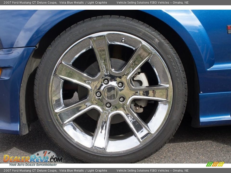 2007 Ford Mustang GT Deluxe Coupe Vista Blue Metallic / Light Graphite Photo #3