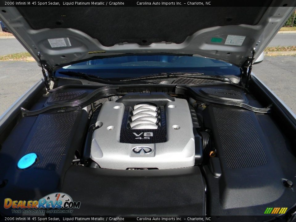 2006 Infiniti M 45 Sport Sedan Liquid Platinum Metallic / Graphite Photo #25