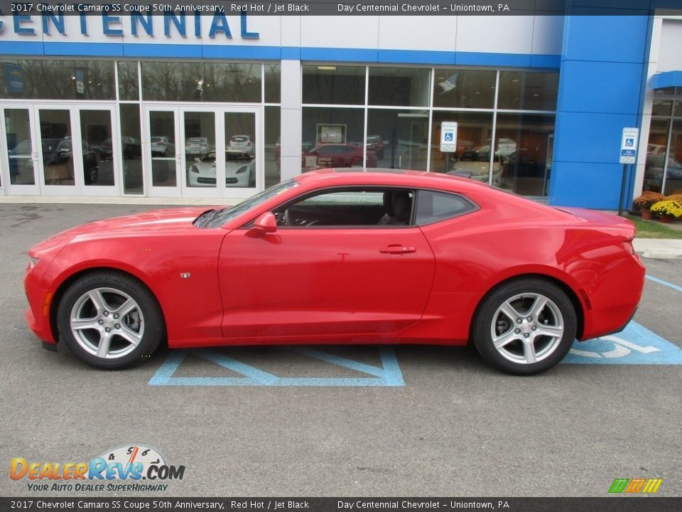 2017 Chevrolet Camaro SS Coupe 50th Anniversary Red Hot / Jet Black Photo #2