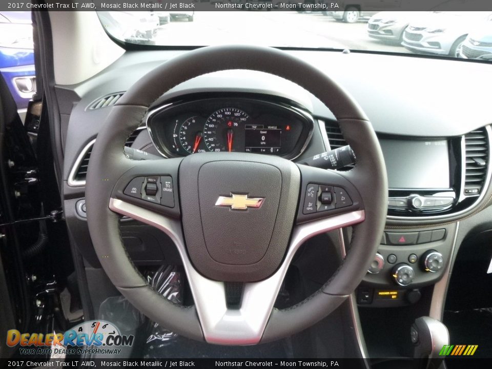 2017 Chevrolet Trax LT AWD Mosaic Black Metallic / Jet Black Photo #17