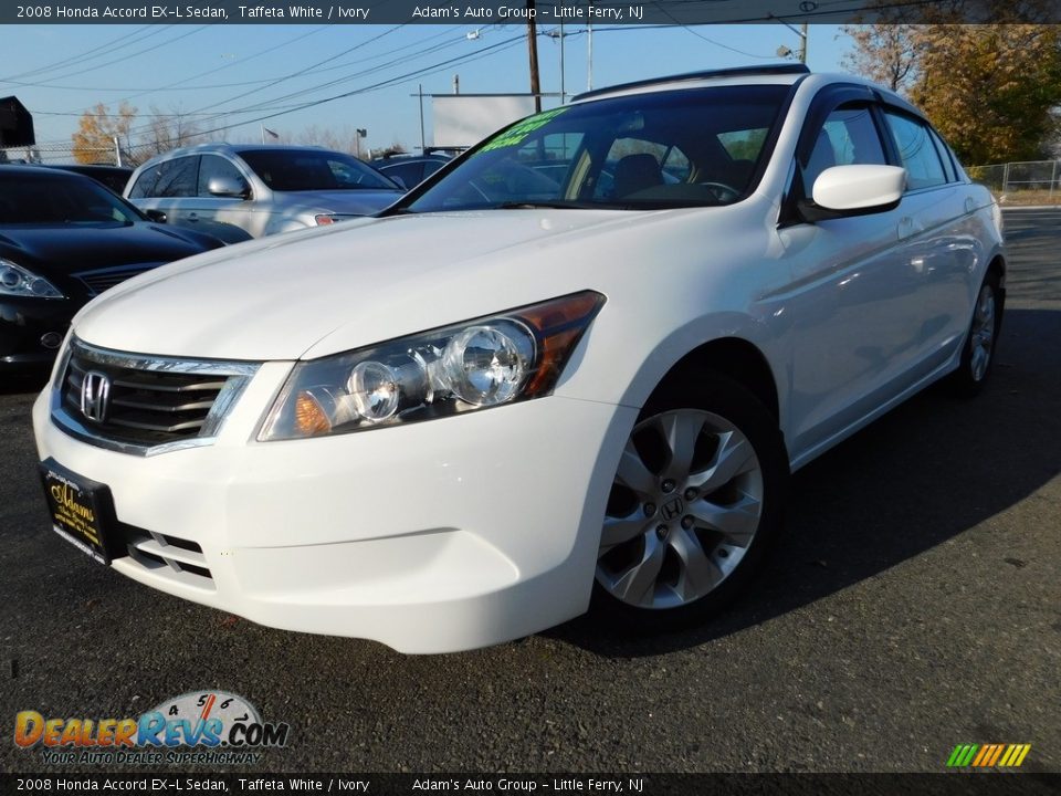 2008 Honda Accord EX-L Sedan Taffeta White / Ivory Photo #1