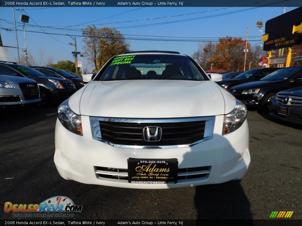 2008 Honda Accord EX-L Sedan Taffeta White / Ivory Photo #2